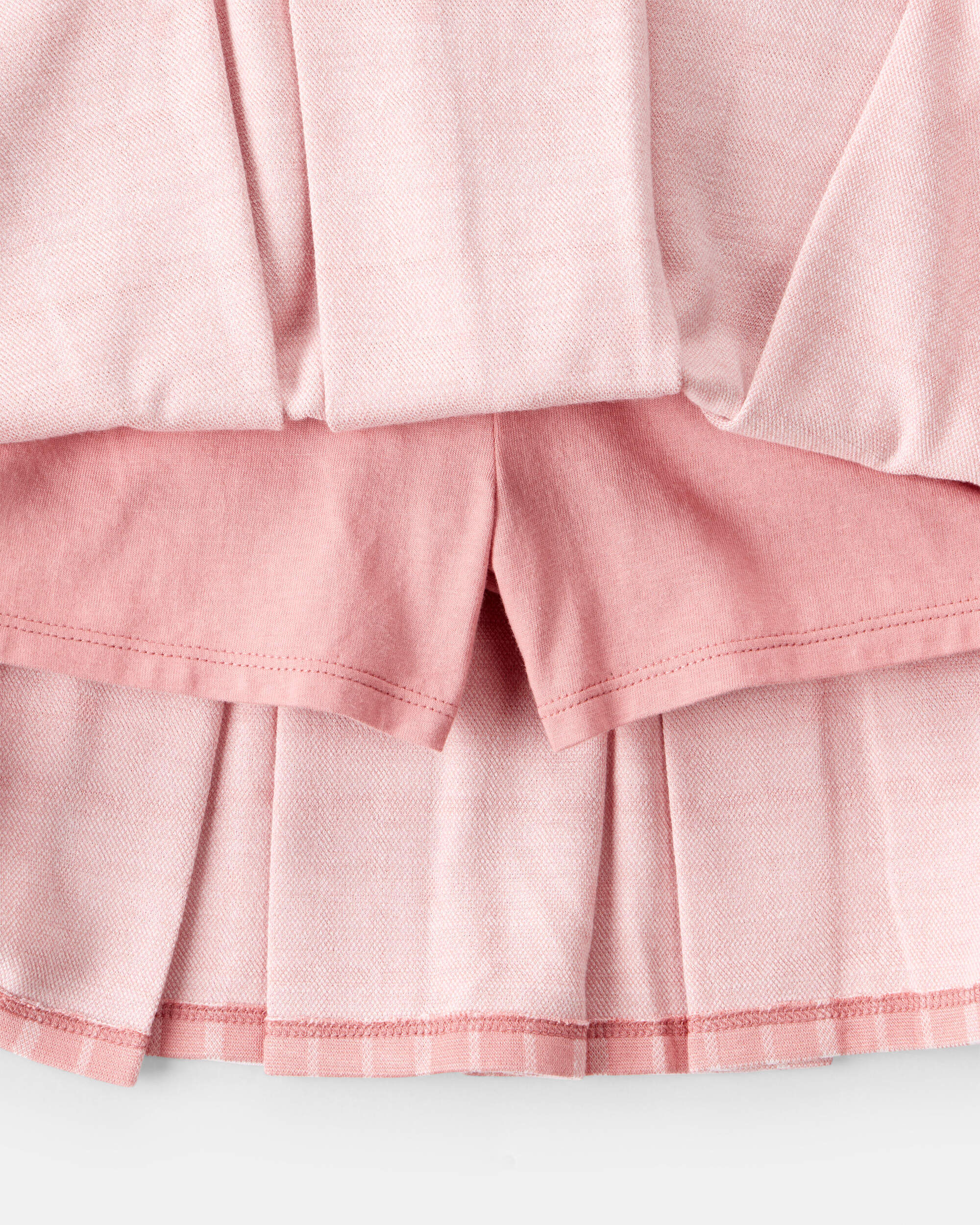 Kid Plaid Pleated Pull-On Skort - Pink
