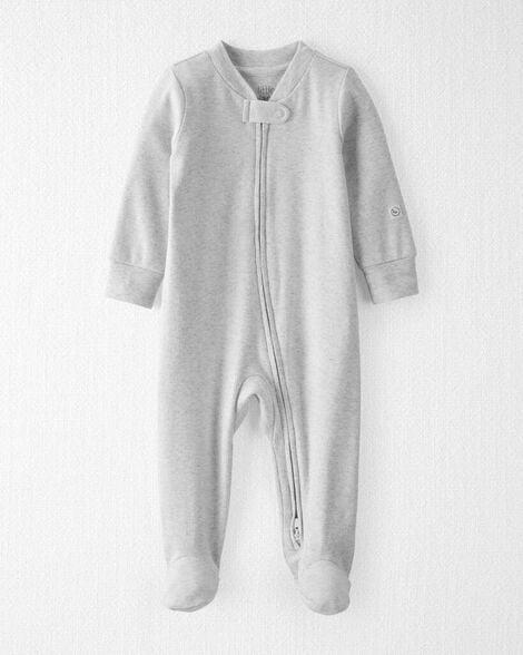 Baby Organic Cotton Grey Sleep & Play Pajamas