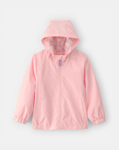 toddler girl windbreaker - pink