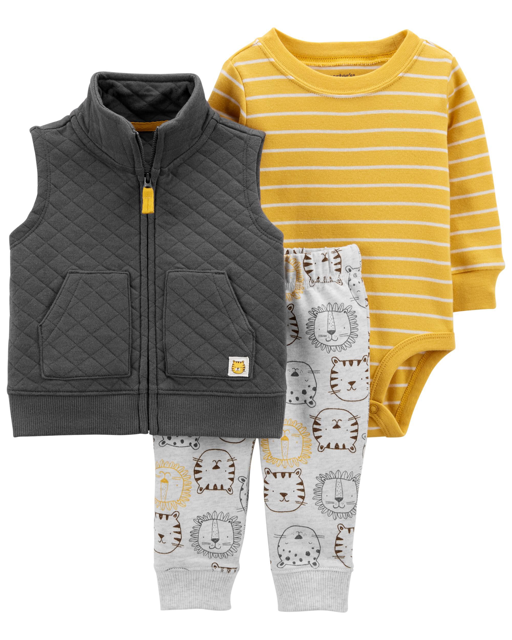 *DOORBUSTER* 3-Piece Lion Little Vest Set