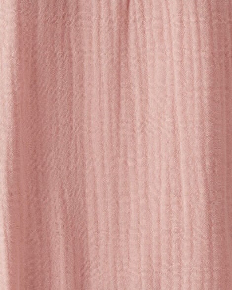  Product image 4 of Baby Organic Cotton Gauze Overalls in Pink