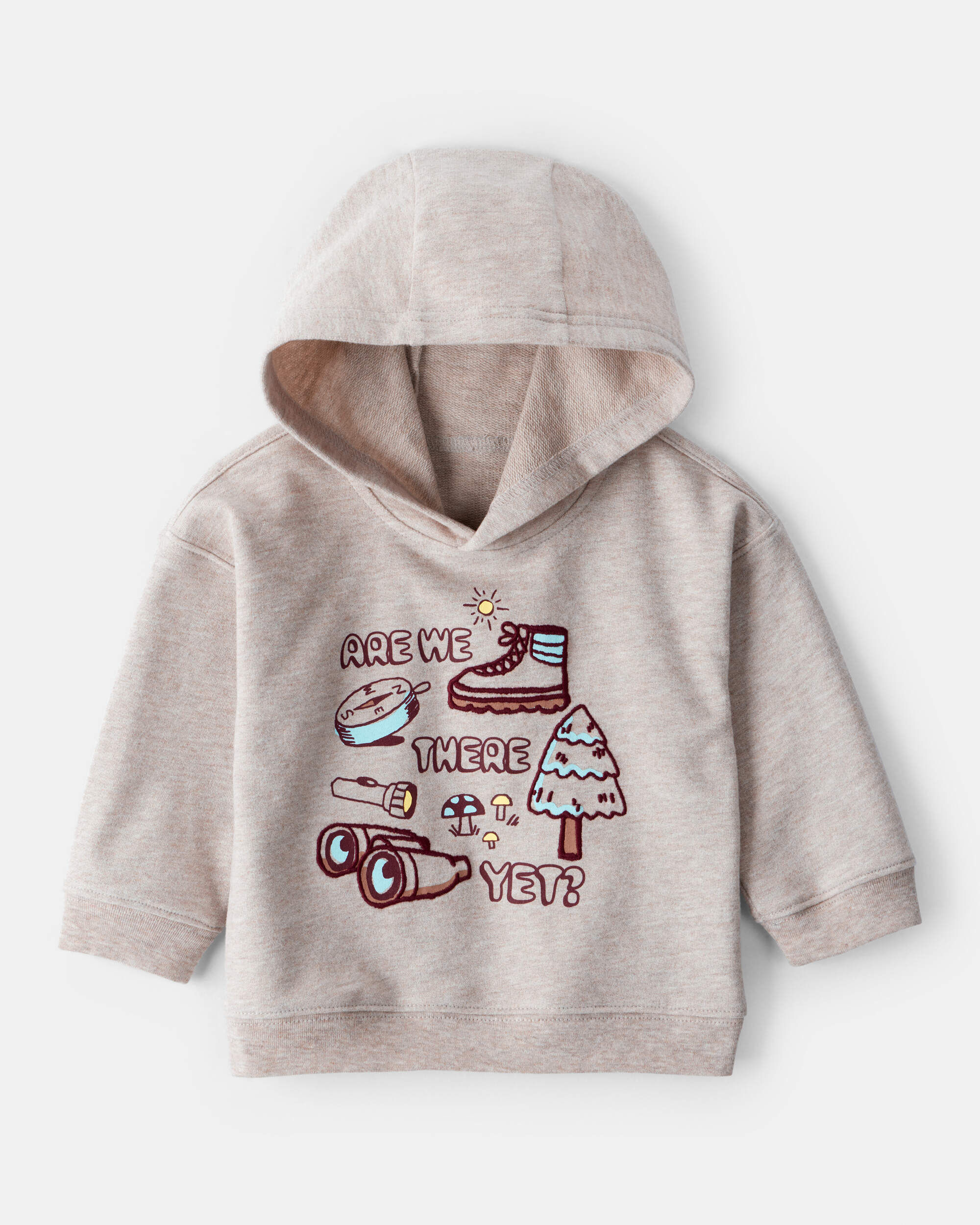 Baby Boy Camping Hoodie - Tan