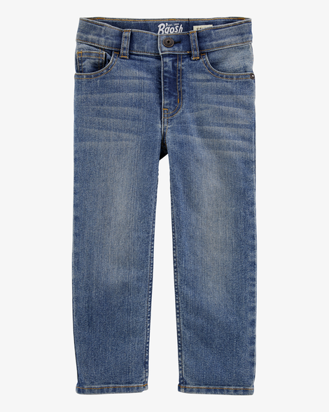 Baby Faded Wash Straight-Leg Jeans