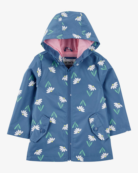 color changing rain jacket - navy