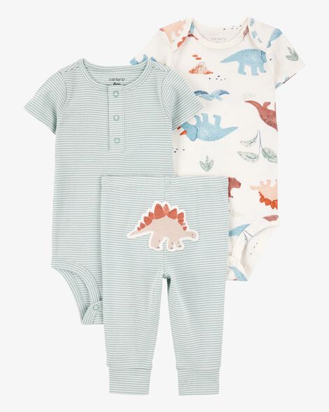 Carter's Baby Boys' Dinosaur Snowsuit – Teal, Size 5/6, Easy Zipper Closure