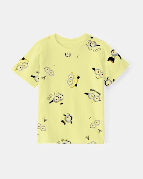 toddler boy minions short-sleeve graphic tee - yellow