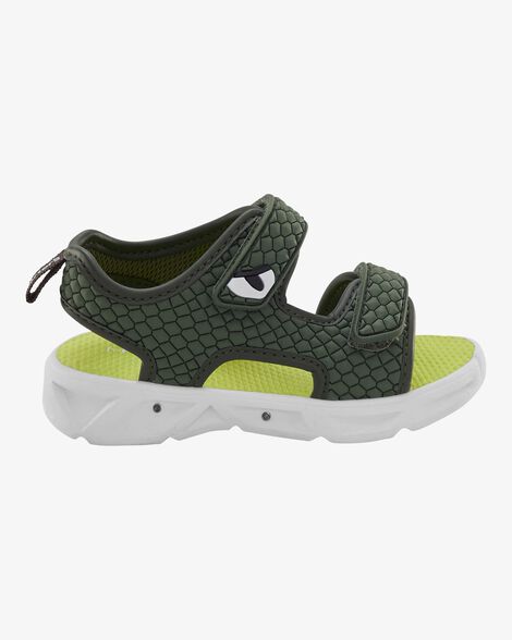  Product image 3 of Toddler Rugged Light Up Sandals - Green