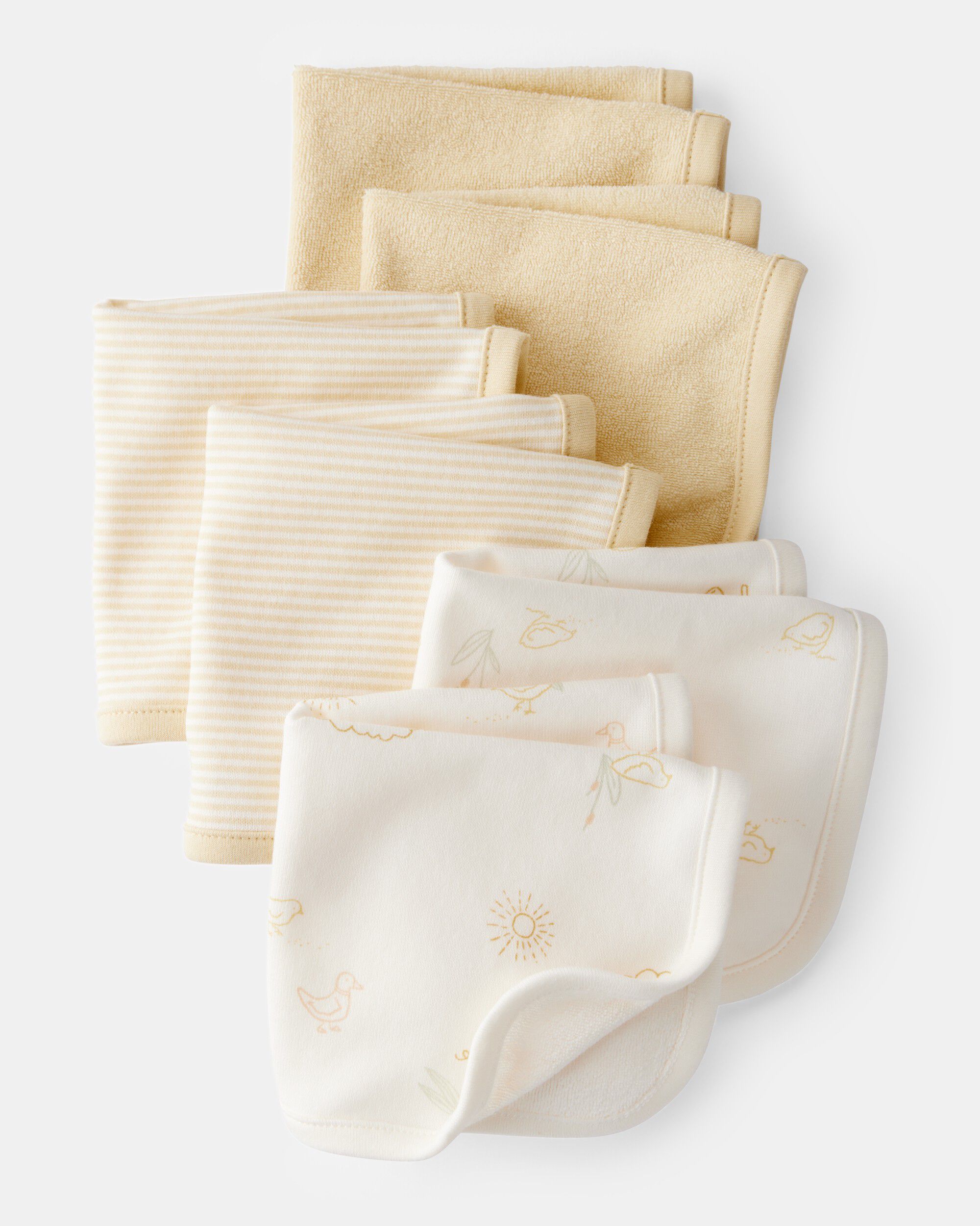 Baby 6-Pack Washcloths - Yellow