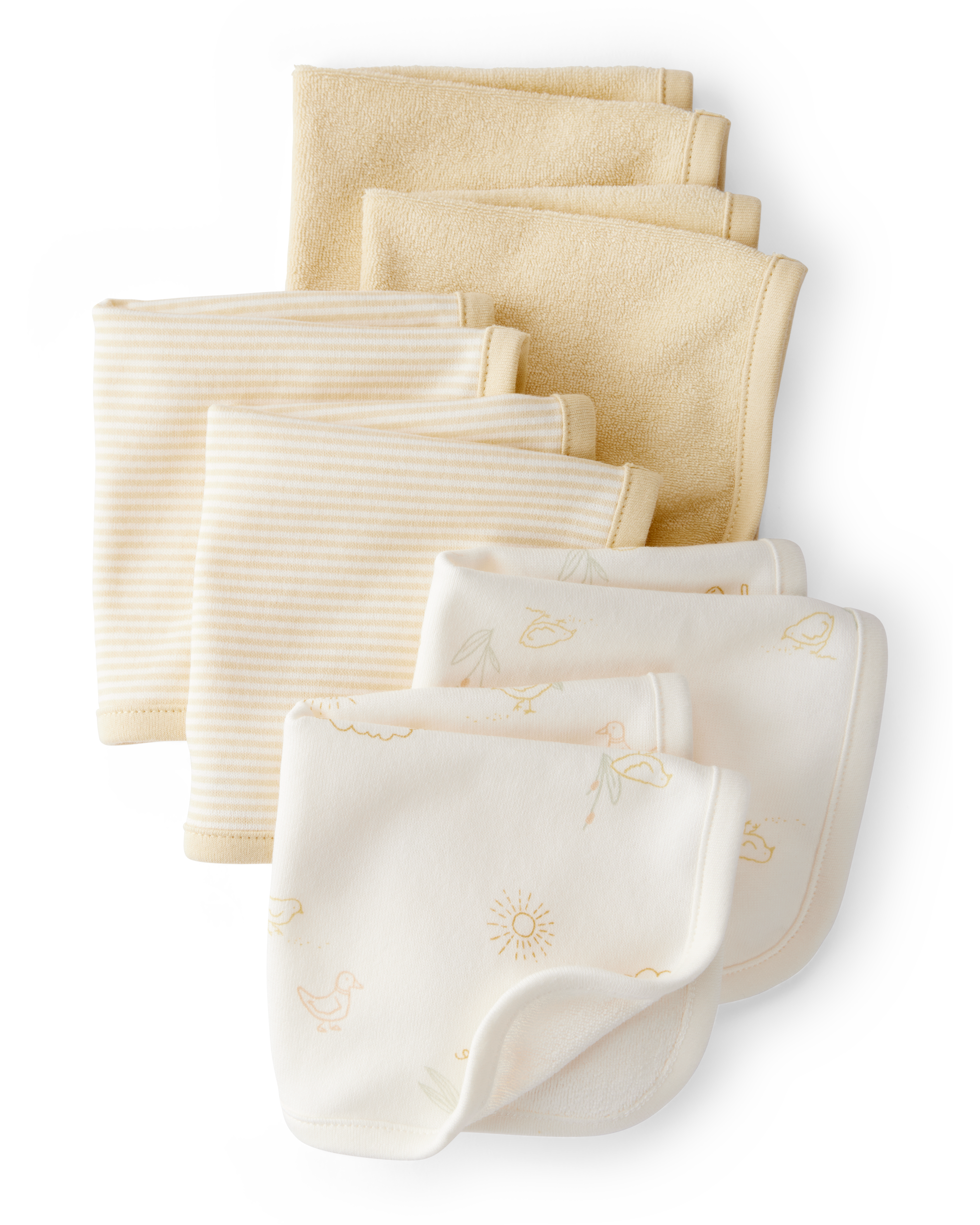 Baby 6-Pack Washcloths - Yellow