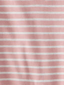 Pink - Baby Striped Organic Cotton Jumpsuit, Selected
