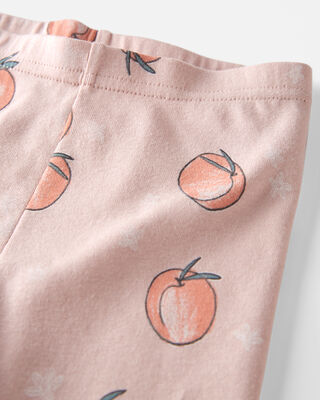 Product image 2 of Toddler Organic Cotton Pajamas in Peach Print