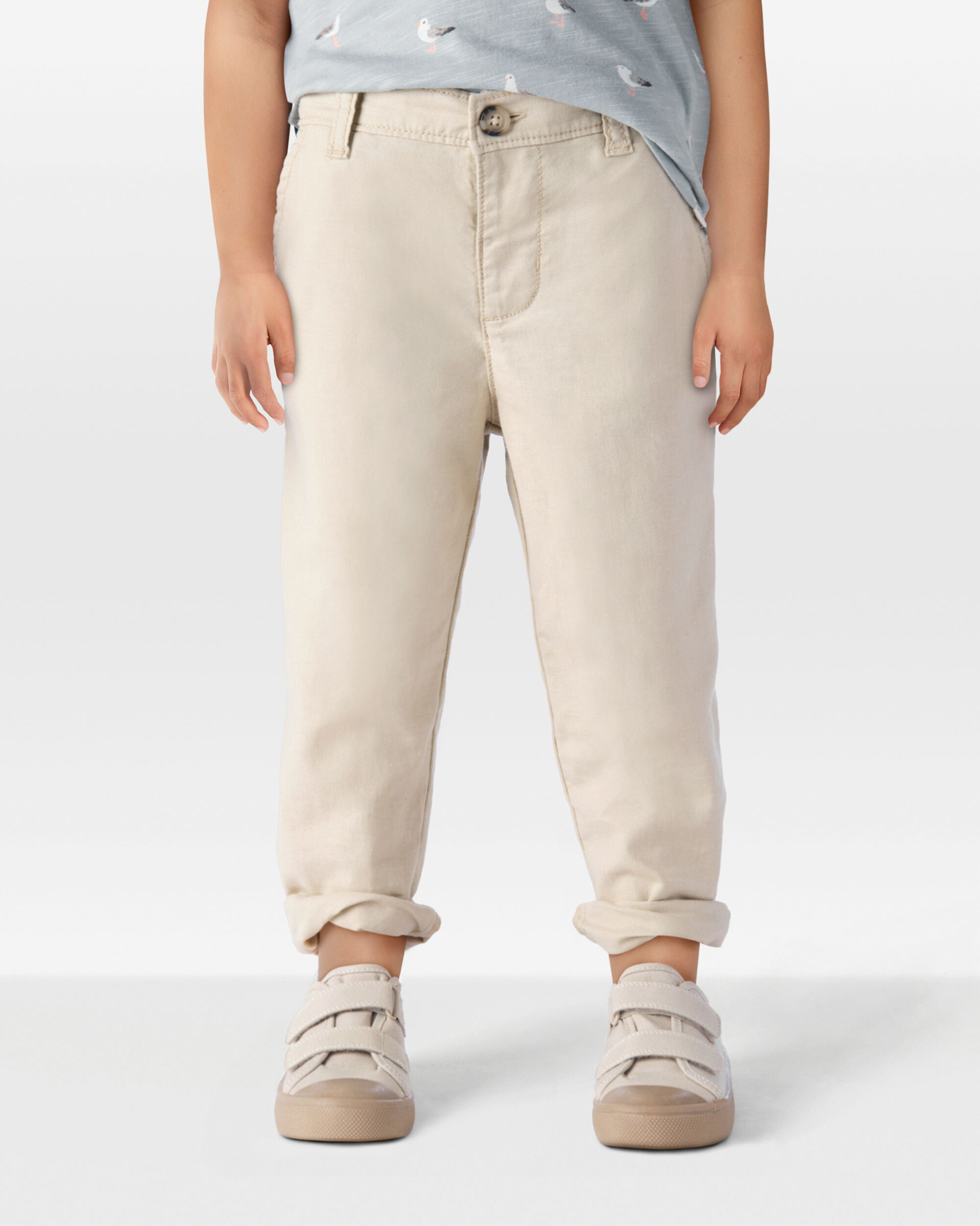 Toddler Linen Pants Made with Organic Cotton - Little Planet