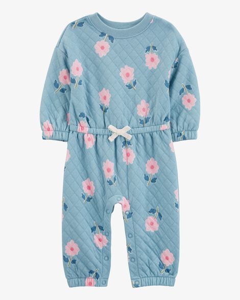  Product image 1 of Baby Floral Double-Knit Jumpsuit