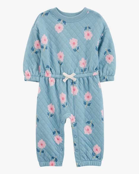 Product image 1 of Baby Floral Double-Knit Jumpsuit