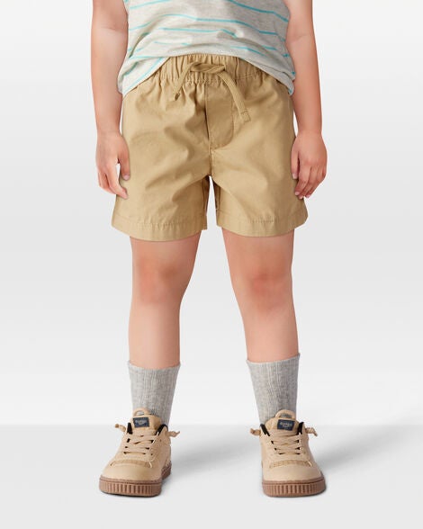  Product image 2 of Toddler Pull-On Poplin Shorts - Khaki