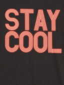 Dark Grey - Kid Stay Cool Graphic Tee, Selected