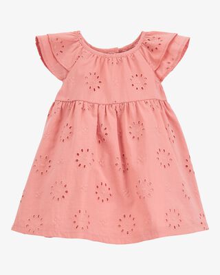 Product image 1 of Baby Eyelet Cotton Dress - Pink