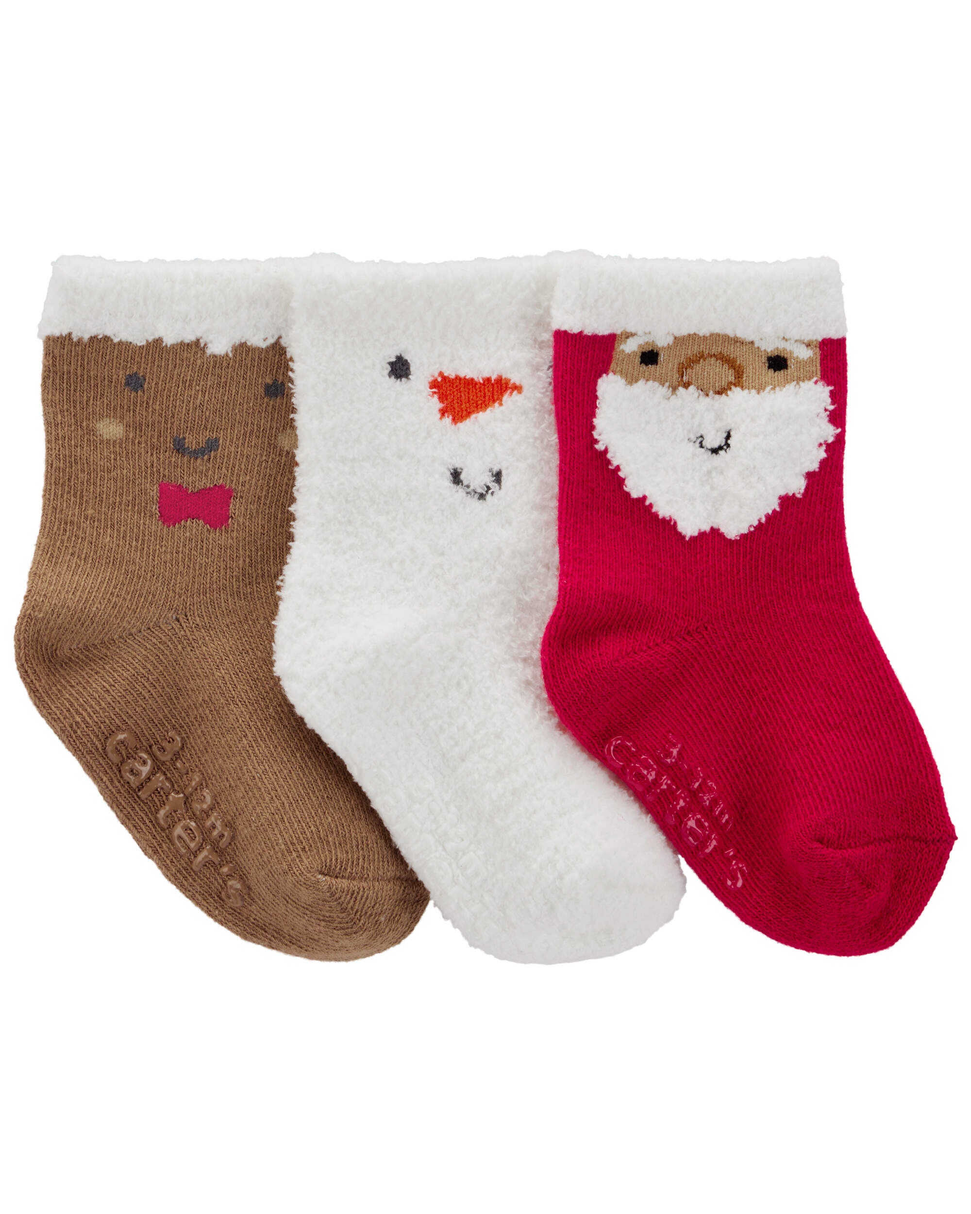 Baby 3 Pack Christmas Booties