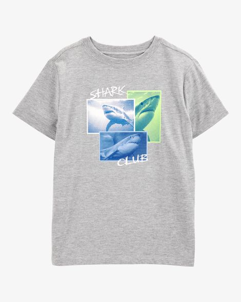  Product image 1 of Kid Shark Short-Sleeve Graphic Tee - Grey