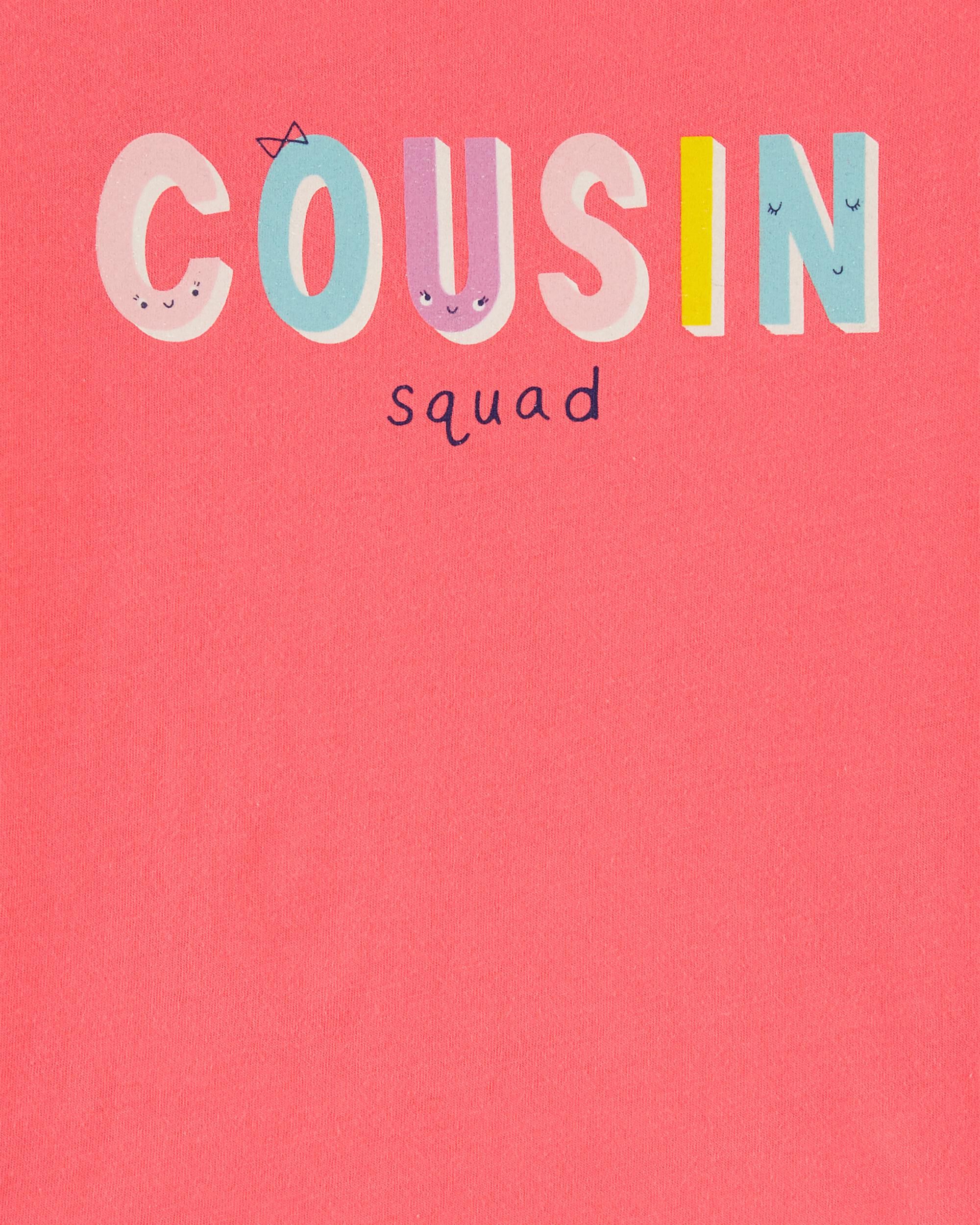 Toddler Orange Cousin Squad Jersey Tee 