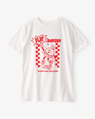 Product image 1 of Kid Burger Short-Sleeve Graphic Tee - White