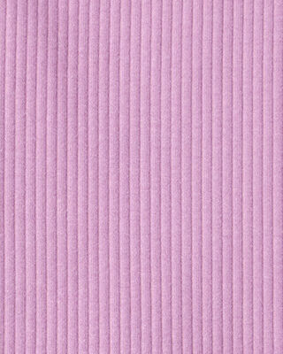 Product image 2 of Kid 2-Piece Ribbed Long-Sleeve Tee & Flare Pant Set - Purple