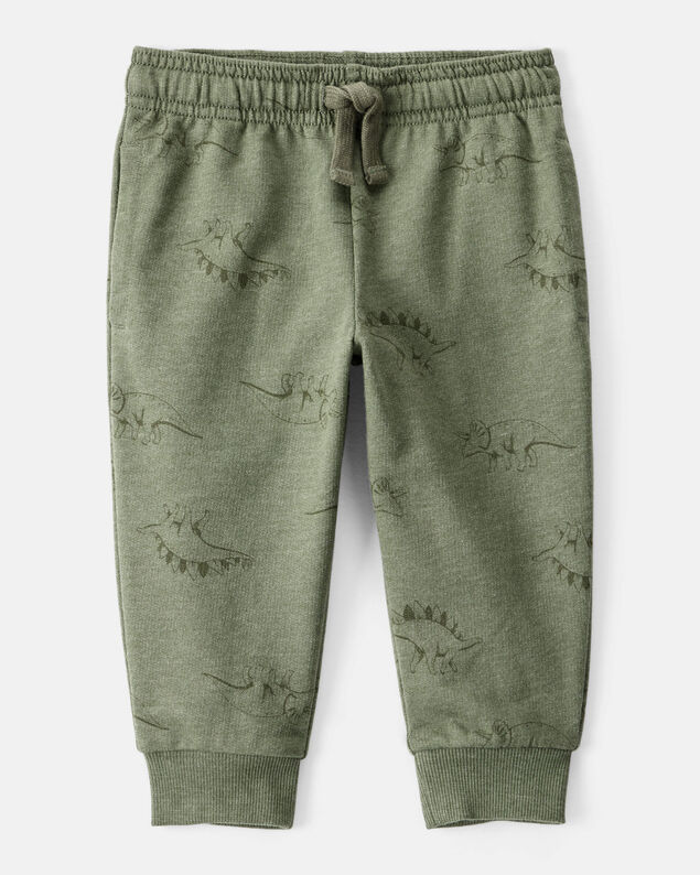 Babyhug Full Length Joggers With Dino Print _ Dark Red