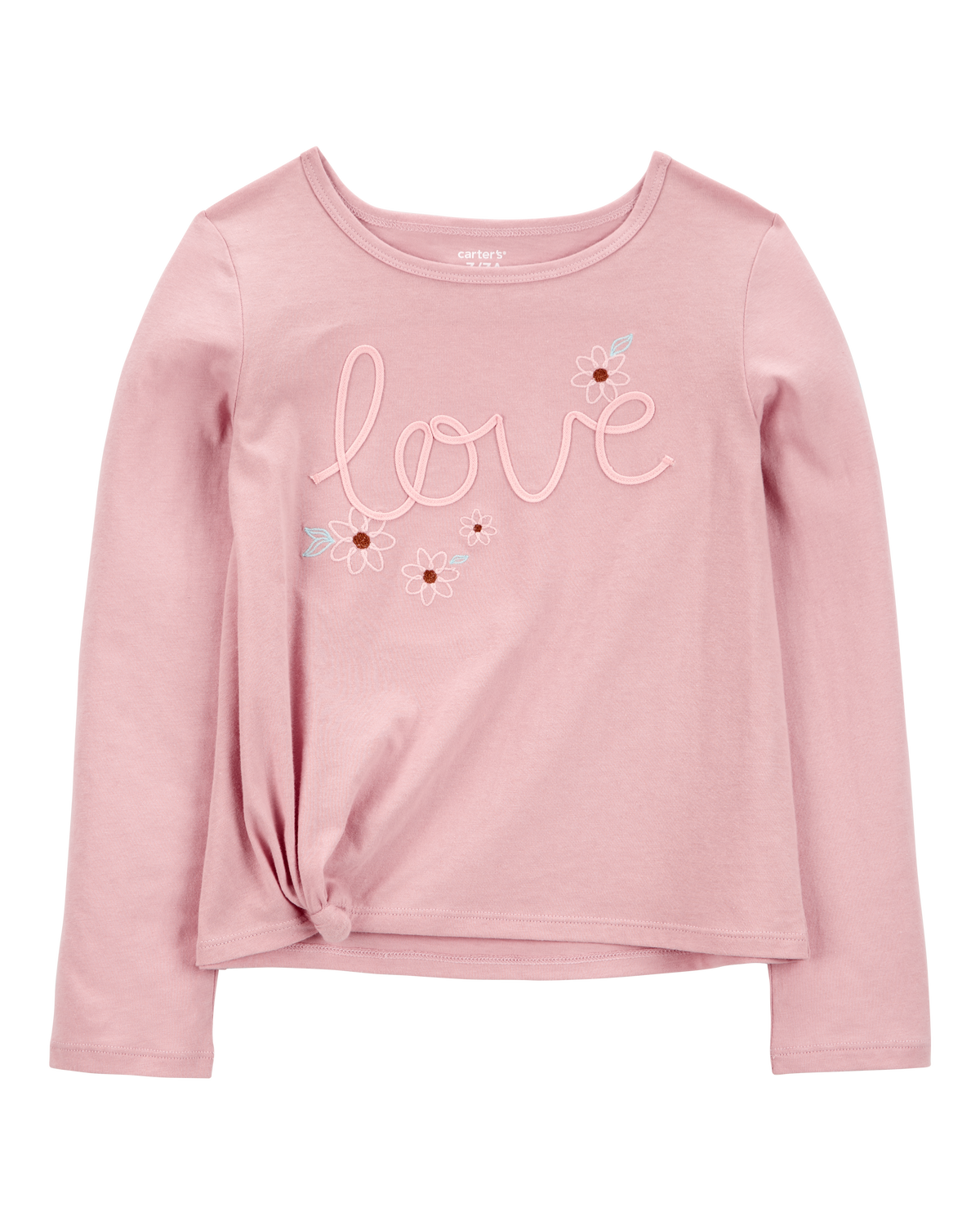 最適な材料 Kid Love Jersey Long-Sleeve Boxy Fit Tee - Pink - Carter's トップス