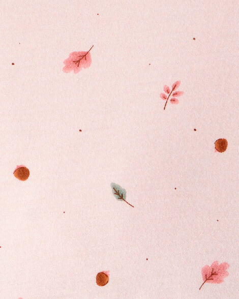 Product image 3 of Toddler Girl Leaf Print Long Sleeve Dress - Pink