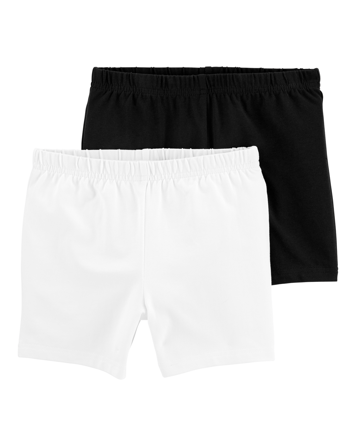 Kid 2 Pack White Black Bike Shorts Carter s Carter s