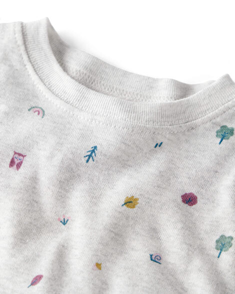 Product image 2 of Baby Organic Cotton Pajamas in Nature Icon Print