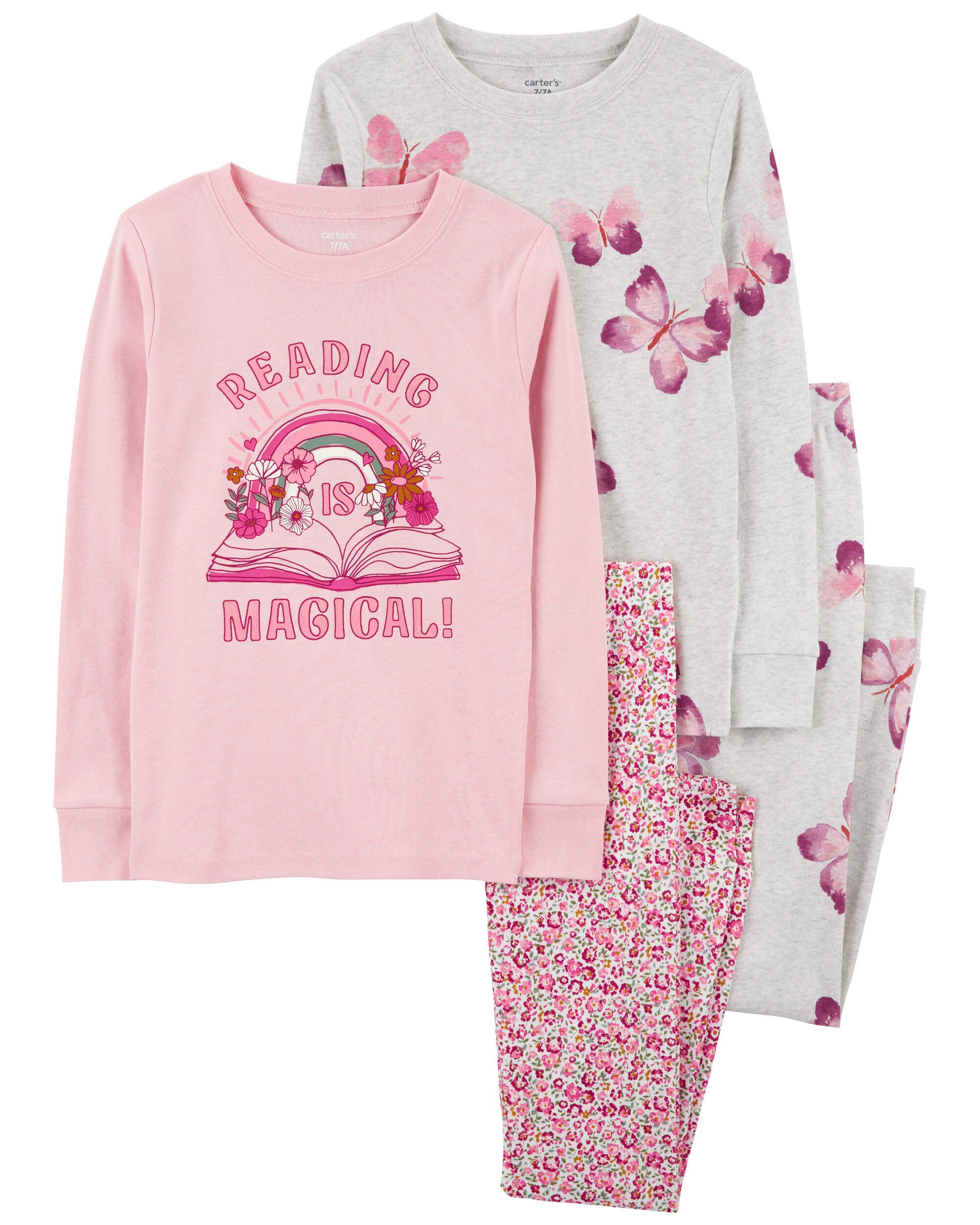 Kid 2 Piece Disney Princess 100 Snug Fit Cotton Pajamas Carter s Carter s