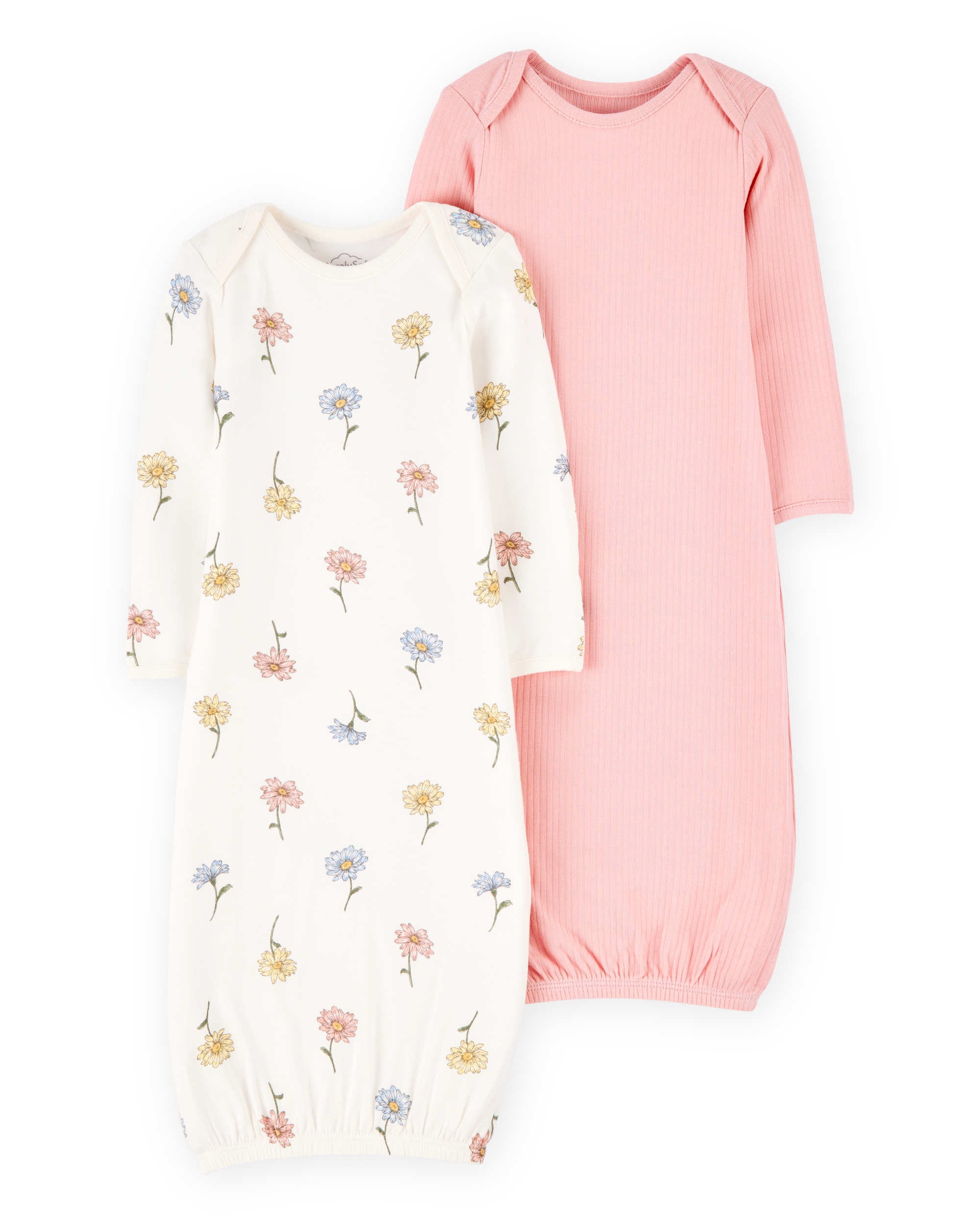 Baby Girl 2-Pack PurelySoft Sleeper Gowns - Pink