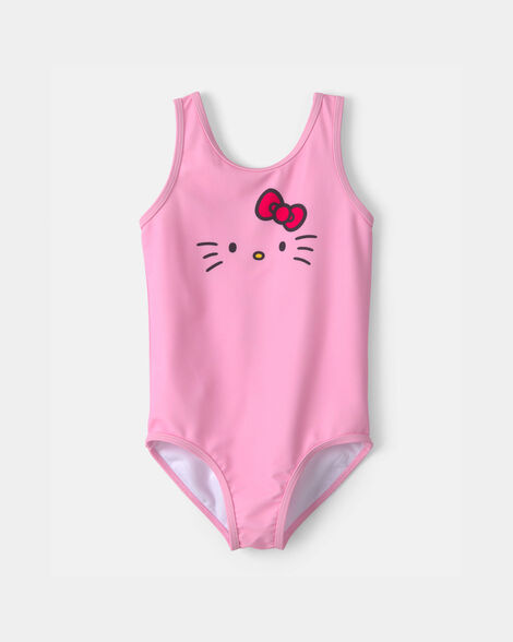 toddler girl 1-piece hello kitty® swimsuit - pink