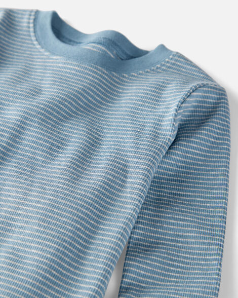  Product image 2 of Toddler Solid Organic Cotton 2-Piece Pajamas