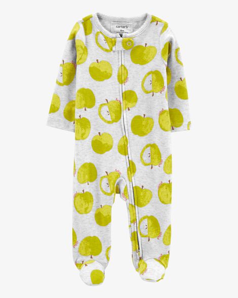  Product image 1 of Baby Green Apple 2-Way Zip Sleep & Play Pajamas