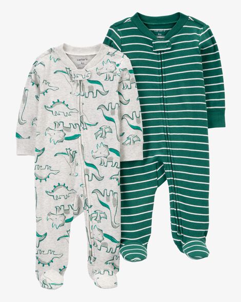  Product image 1 of Baby 2-Pack 2-Way Zip Sleep & Play Pajamas