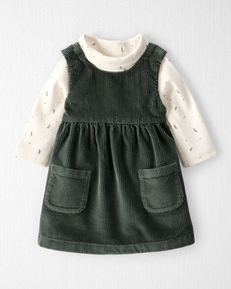 Baby Girl 2-Piece Organic Cotton Jumper Set