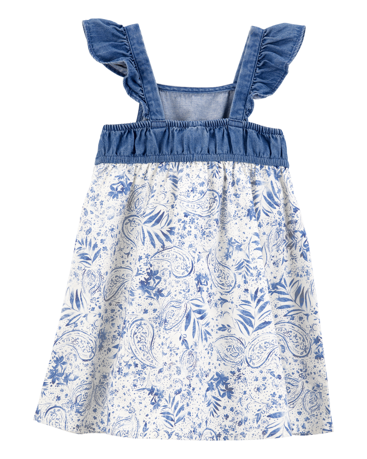 ワンピース Lace Trimmed Chambray Dress Lace Trimmed Chambray Dress（ワンピース）｜Her lip to（ハー