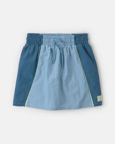 girls colorblock skort - blue