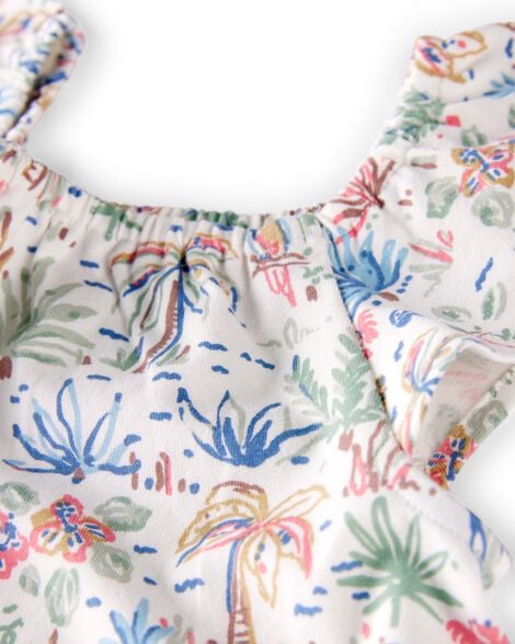 Product image 3 of Toddler 2-Piece Organic Cotton Tropical Paradise Print Set