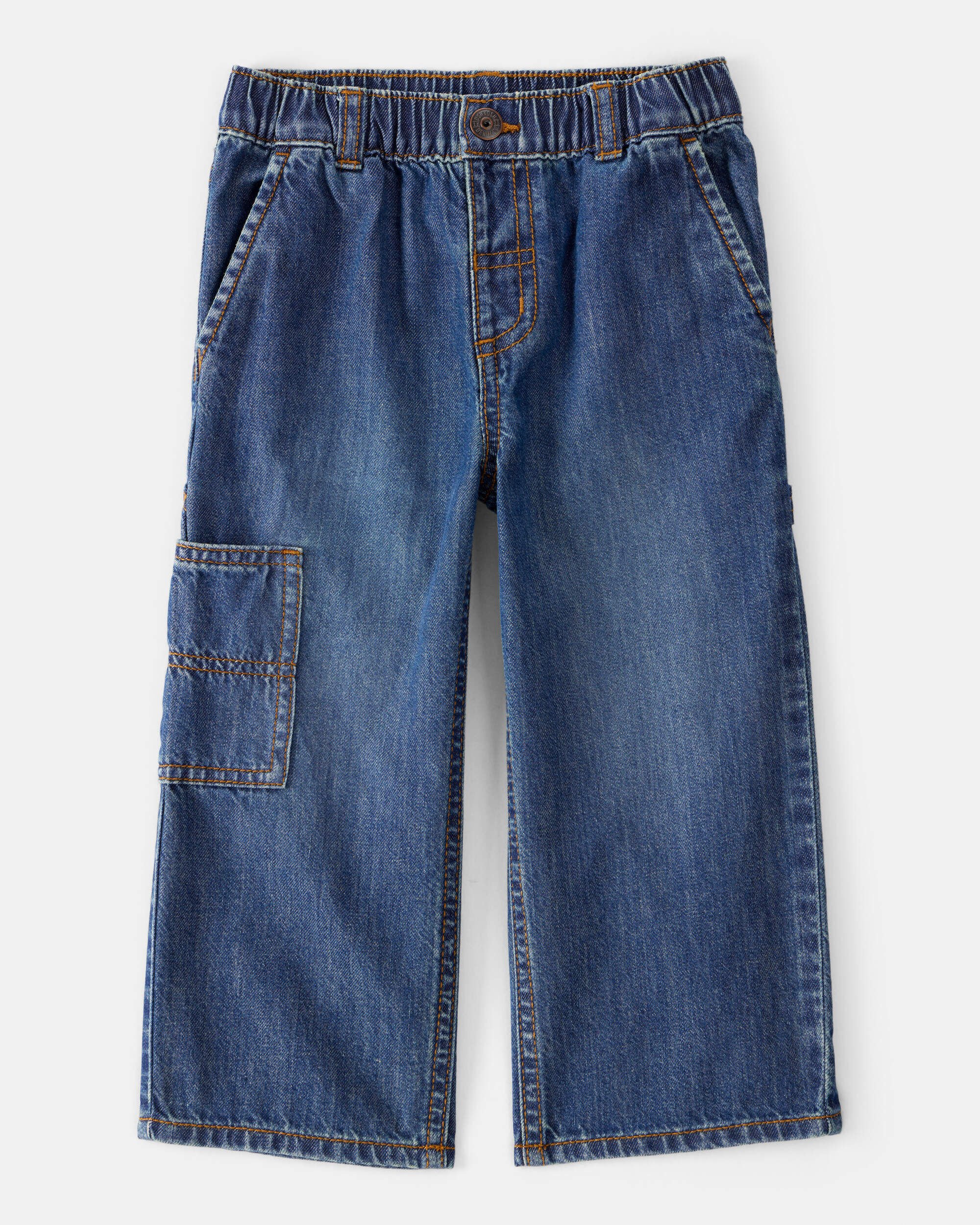 Toddler Boy  Wide-Leg Carpenter Denim Jeans - Medium Wash