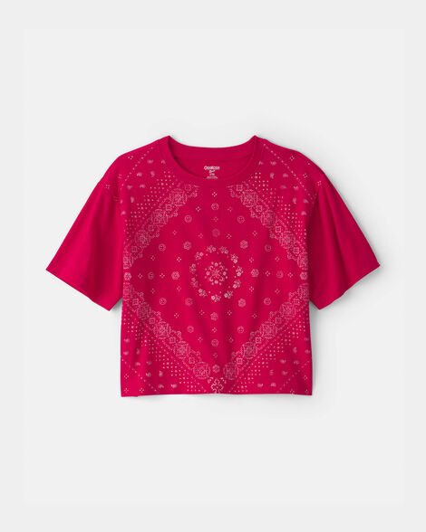 Girls Bandana Tee - Red