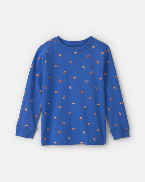 boys football long-sleeve t-shirt - blue