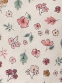 Toddler Girl Floral Print Cotton Skirt - White