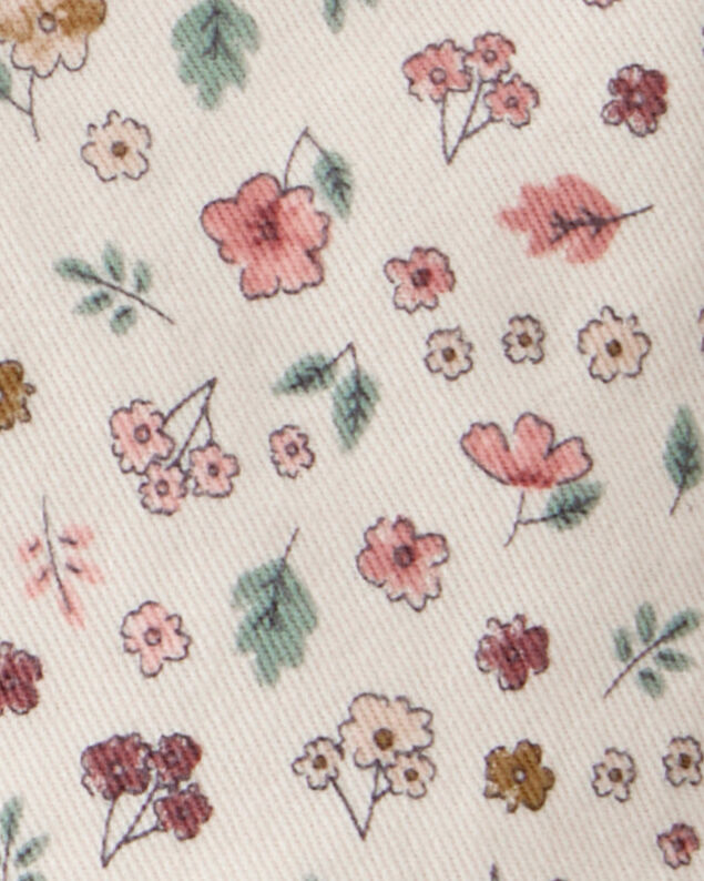Product image 2 of Toddler Girl Floral Print Cotton Skirt - White