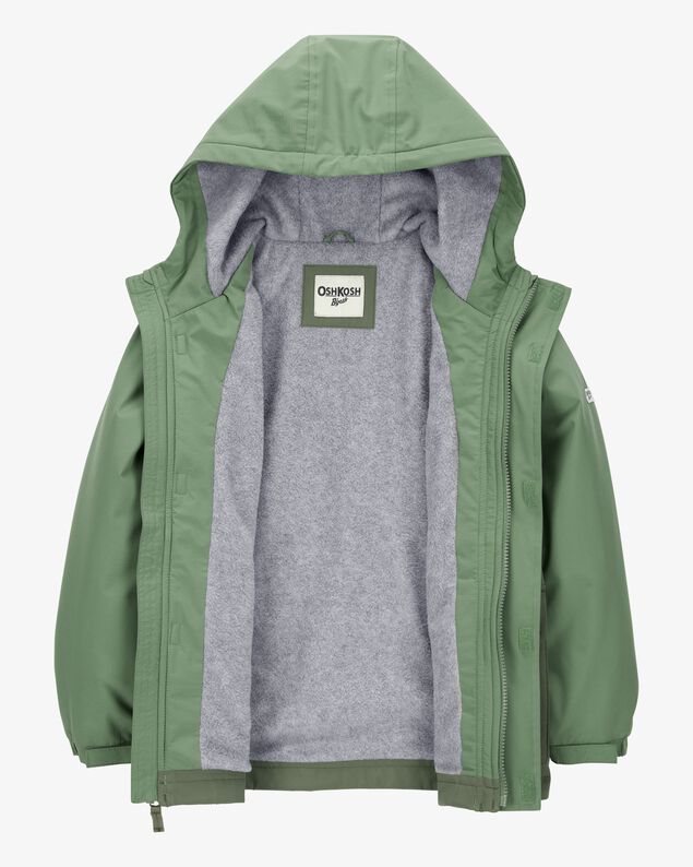Product image 2 of Boys Midweight Color Block Jacket - Green