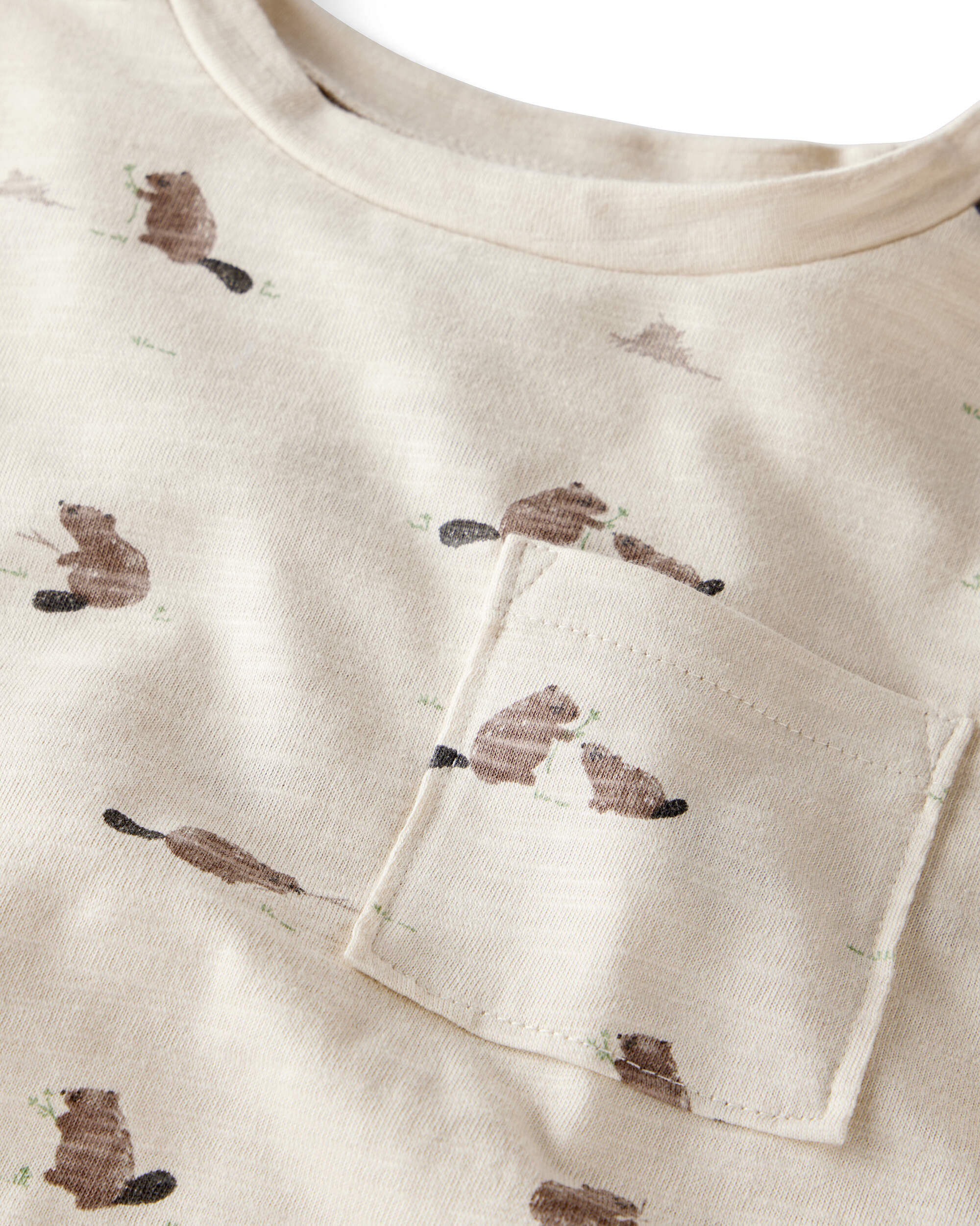 Toddler Boy 2-Pack Organic Cotton Tees Beaver Creek Print