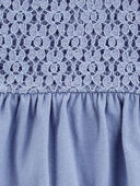 Blue - Baby Eyelet Chambray Dress, Selected