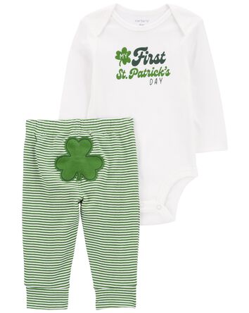 Baby 2-Piece First St. Patrick's Day Bodysuit Pant Set